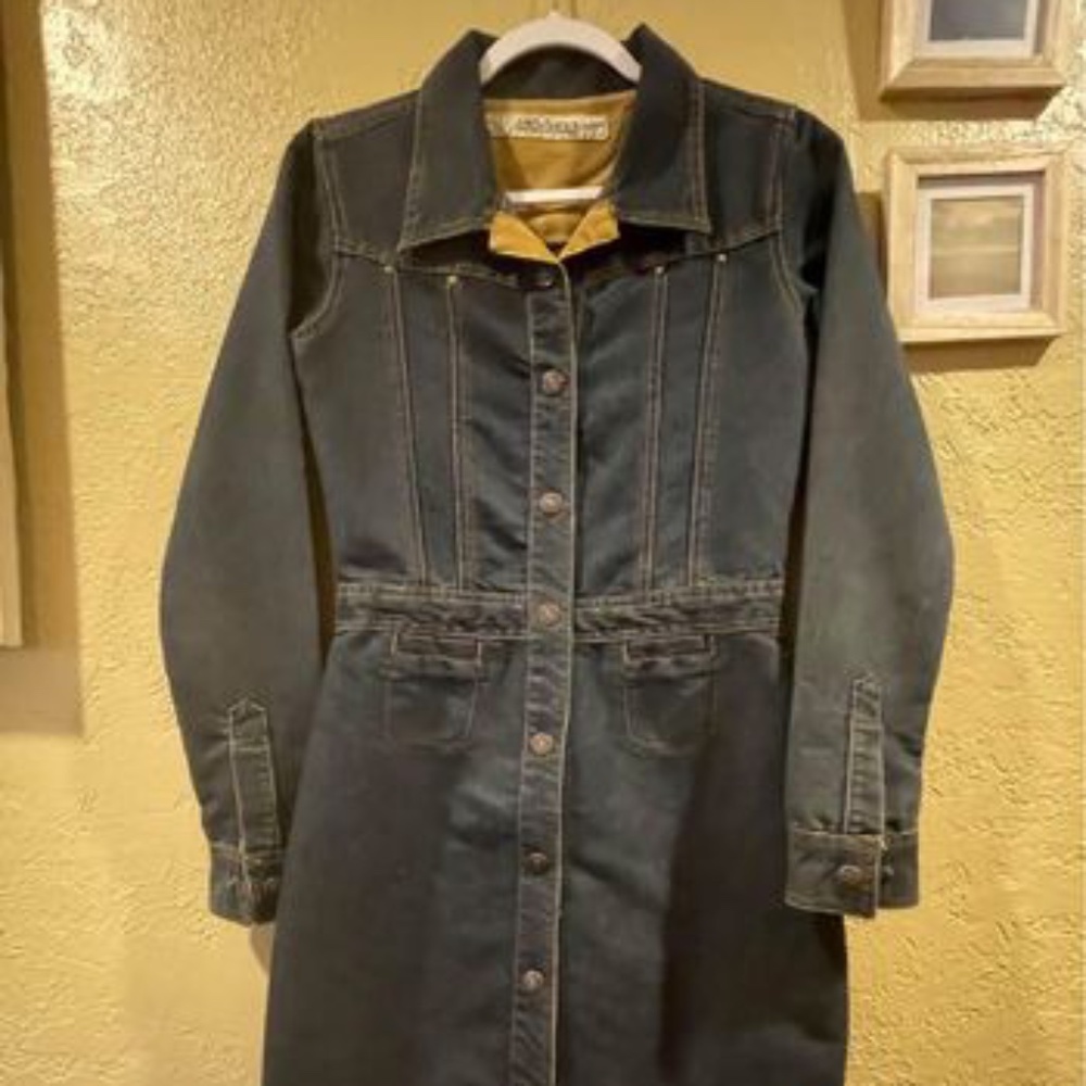 Y2K Billabong Long-Sleeved Denim Button-Front Dress